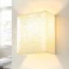 Stoff Wandlampe Loft Design eckig Stoff Schirm ALICE