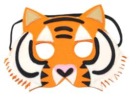 Tiger Filzmaske