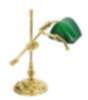 Tischlampe Gold 24K Echt-Messing Jugendstil