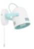 Tischlampe Kinder mit Schalter Mint E14 flexibel