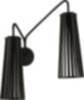 Wandlampe Dover Schwarz 2-flmg