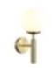 Wandlampe Jugendstil in Gold Kugel blendarm E14