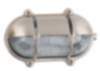 Wandlampe Nickel IP64 Echt-Messing oval Maritim