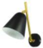 Wandlampe Retro in Gold E14 flexibles Leselicht