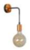 Wandlampe Schwarz Kupfer Loft Retro Industrie E27