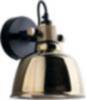 Wandlampe ZERO in Gold Glas rund Look Spot Lampe