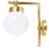 Wetterfeste Wandlampe VERIA Messing Klassisch IP43