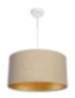 Wohnzimmerlampe Esstischleuchte Beige Gold Stoff