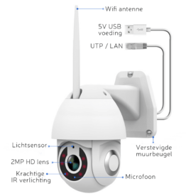 Außenkuppel - drehbare Smart Home IP-Außenkamera