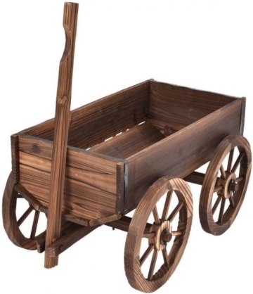 Coast Planter Trolley - Blumenwagen auf Rädern - 120 x 43 x 53,5 cm - Braun