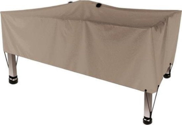 Perel Outdoor-Abdeckung für Tisch, beige-grau, rechteckig, 165 cm x 105 cm x 60 cm