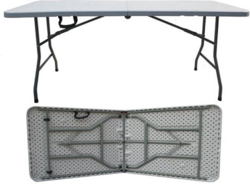 GartenKlapptisch - Campingtisch - Zusammenklappbar - 12KG -180x75x74cm