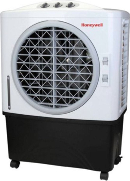 Honeywell Air Cooler - Ventilator, Luftbefeuchter und Luftkühler - Mobiles Klimagerät ohne Schlauch - Luftkühler 65dB - Fernbedienung und Timer - Wassertank 48L - 91,5 x 68,3 cm