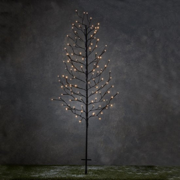 Luca Lighting Garden d'Light Baum mit klassischer weißer LED-Beleuchtung - H150 cm - Schwarz