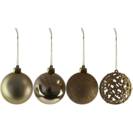 Weihnachtsgeschenke Weihnachtskugel-Set - 100 Stück - 3/4/6cm - Gold